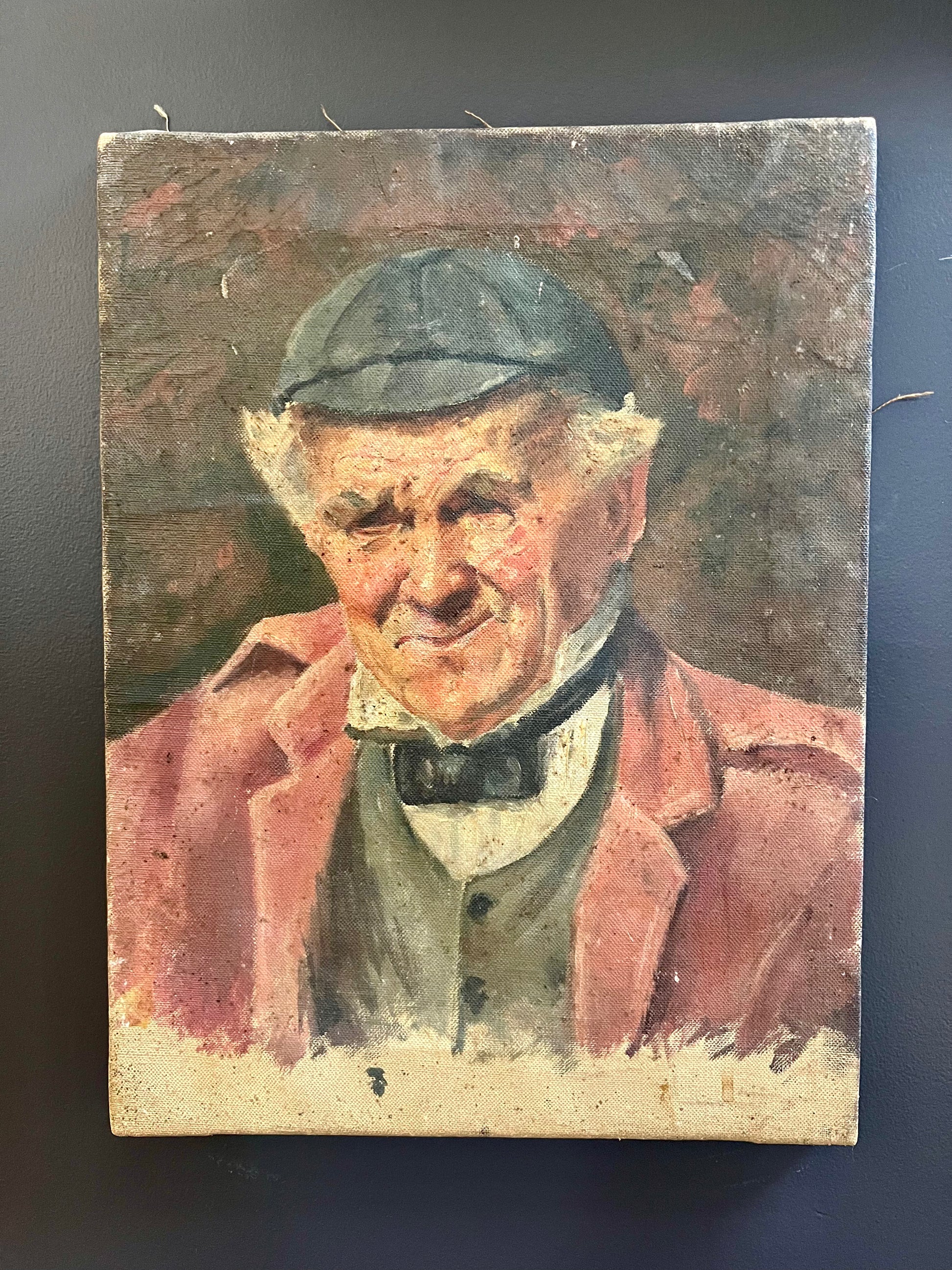 Antique Oil Portrait of Elderly Gentleman | roam. Global Treasures 