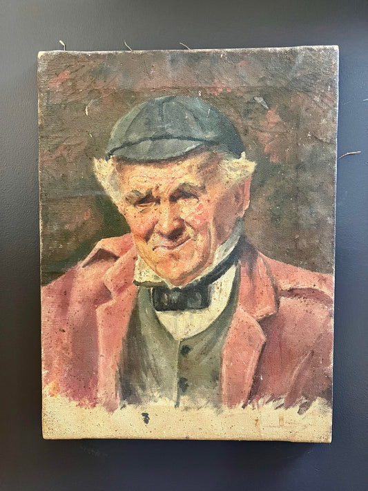 Antique Oil Portrait of Elderly Gentleman | roam. Global Treasures 