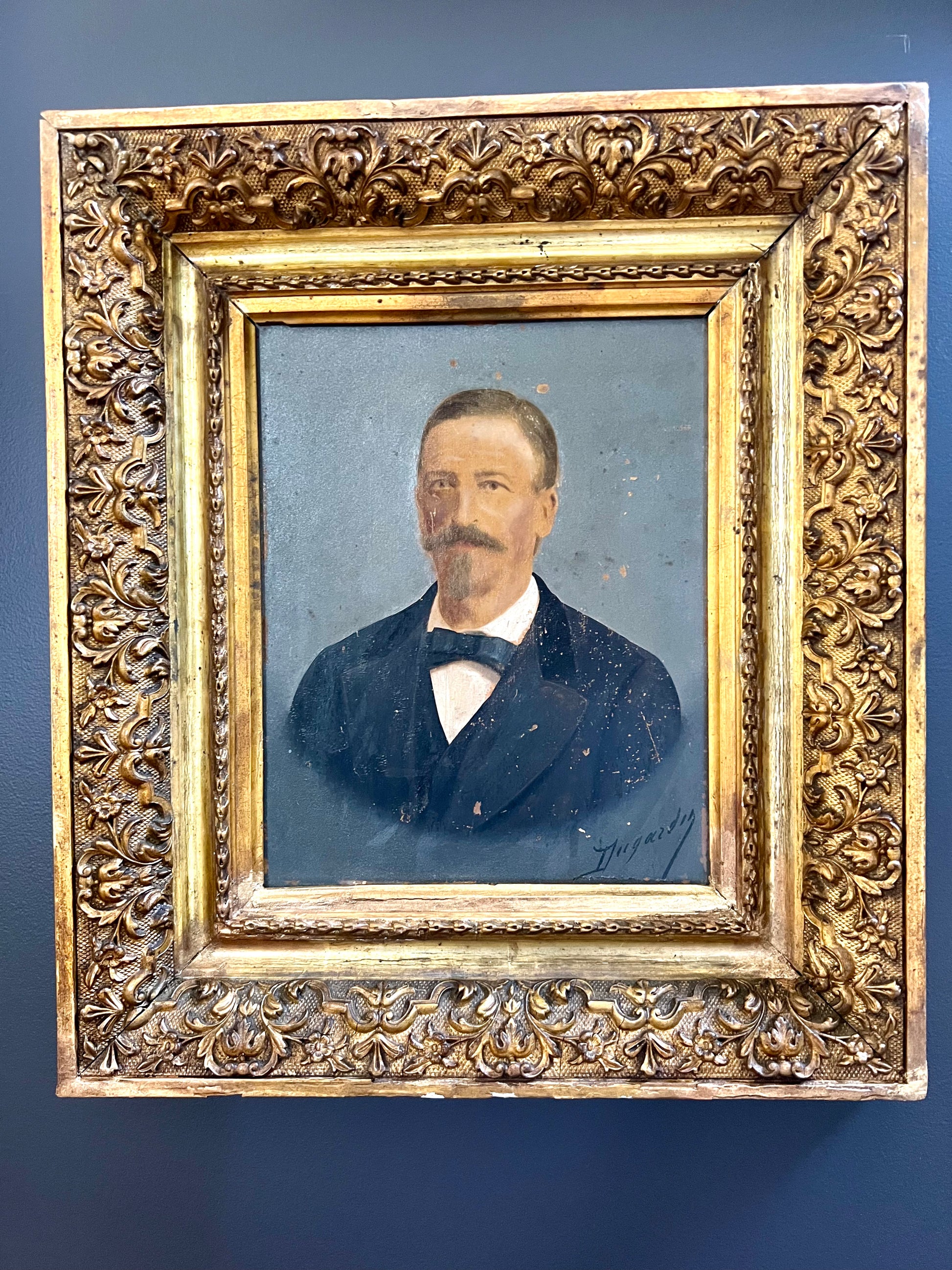 Antique French Oil Portrait – 19th Century Gentleman | roam. Global Treasures