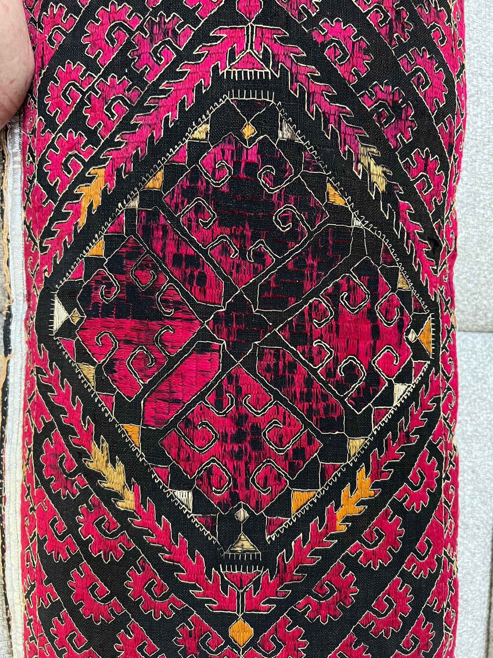 Vintage Hand-embroidered Swat Valley Cushion | roam. Global Treasures