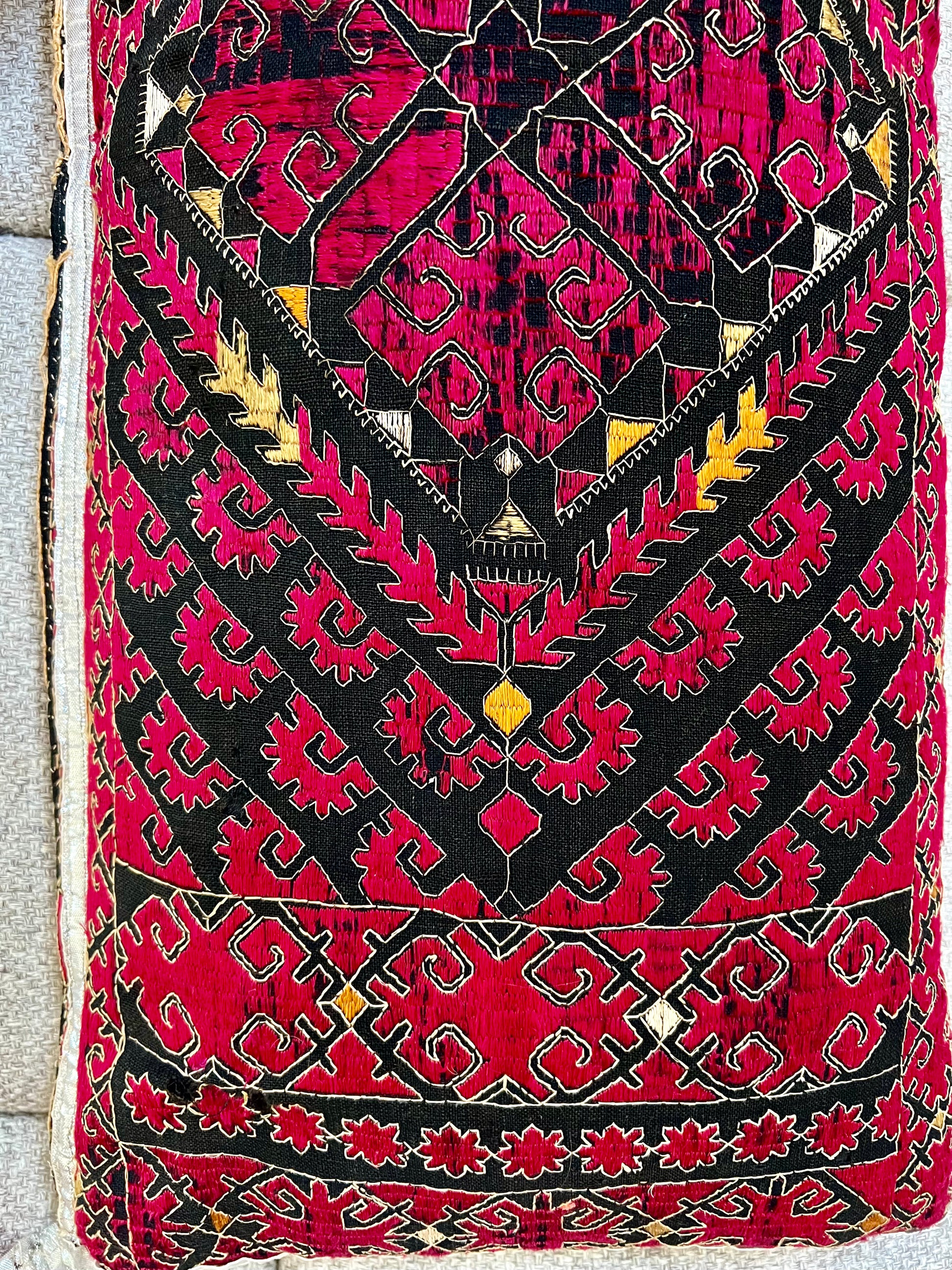 Vintage Hand-embroidered Swat Valley Cushion | roam. Global Treasures