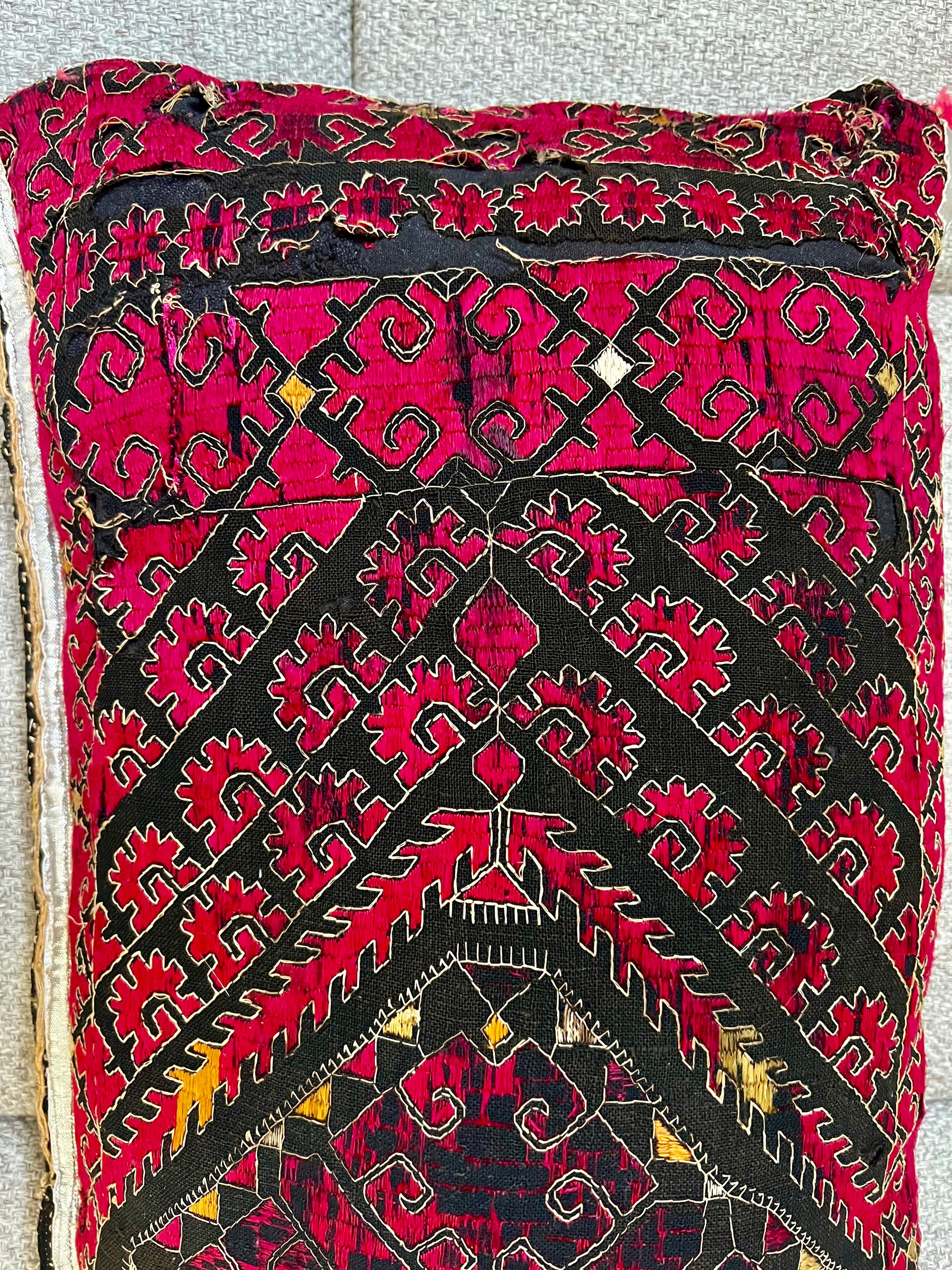 Vintage Hand-embroidered Swat Valley Cushion | roam. Global Treasures