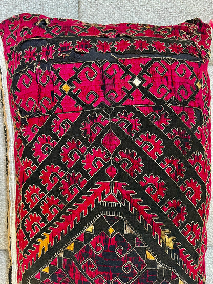 Vintage Hand-embroidered Swat Valley Cushion | roam. Global Treasures