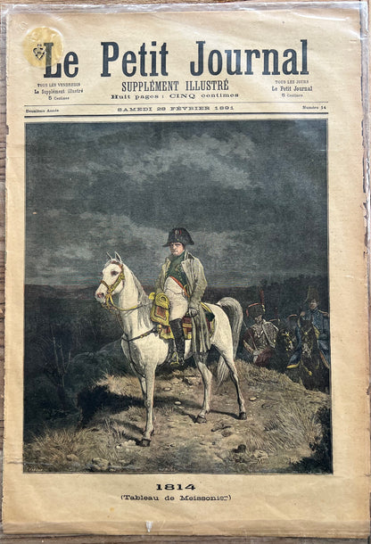 Antique French Newspaper - Le Petit Journal | roam. Global Treasures