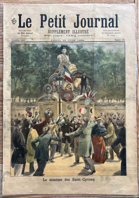 Antique French Newspaper - Le Petit Journal | roam. Global Treasures