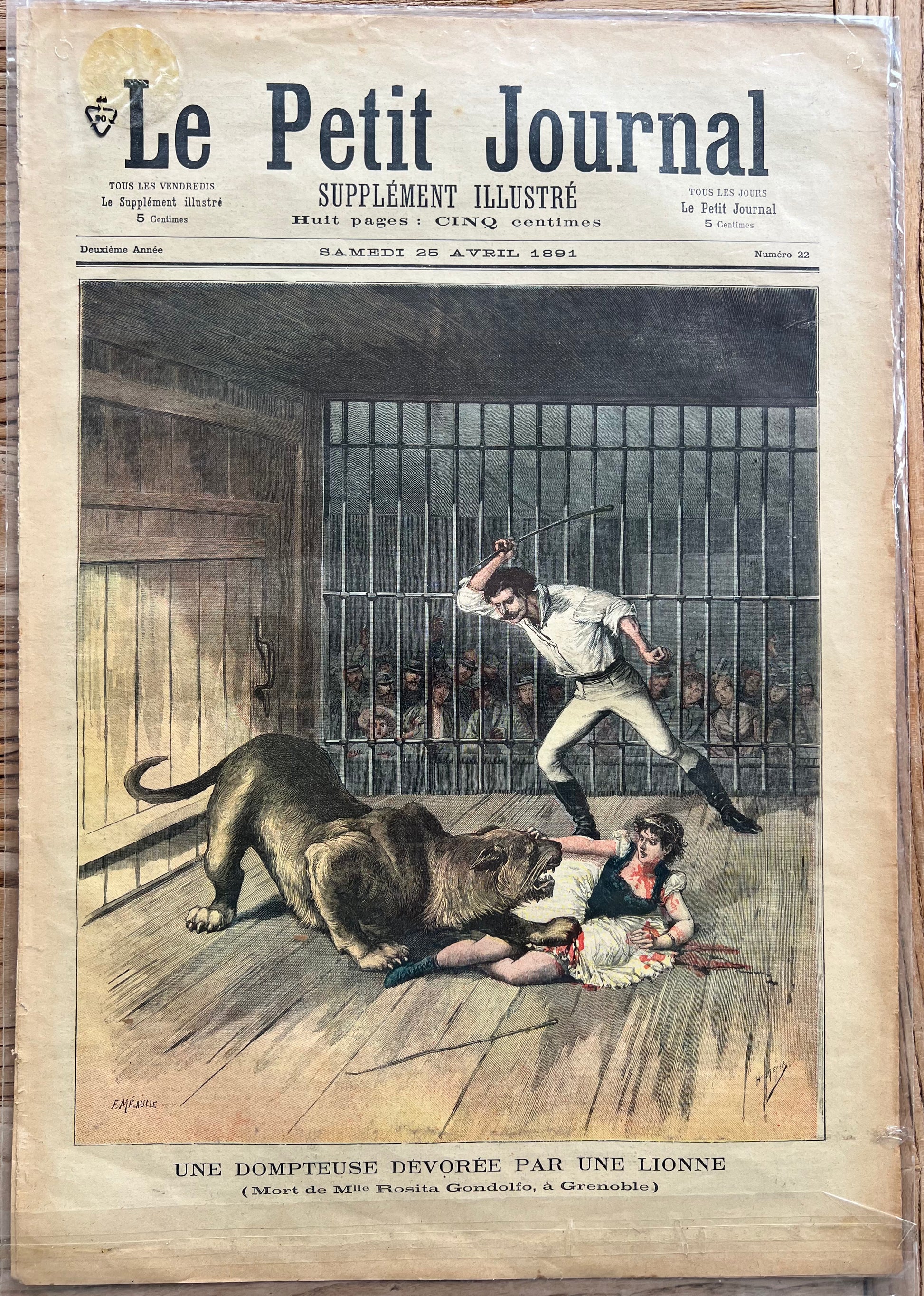 Antique French Newspaper - Le Petit Journal | roam. Global Treasures
