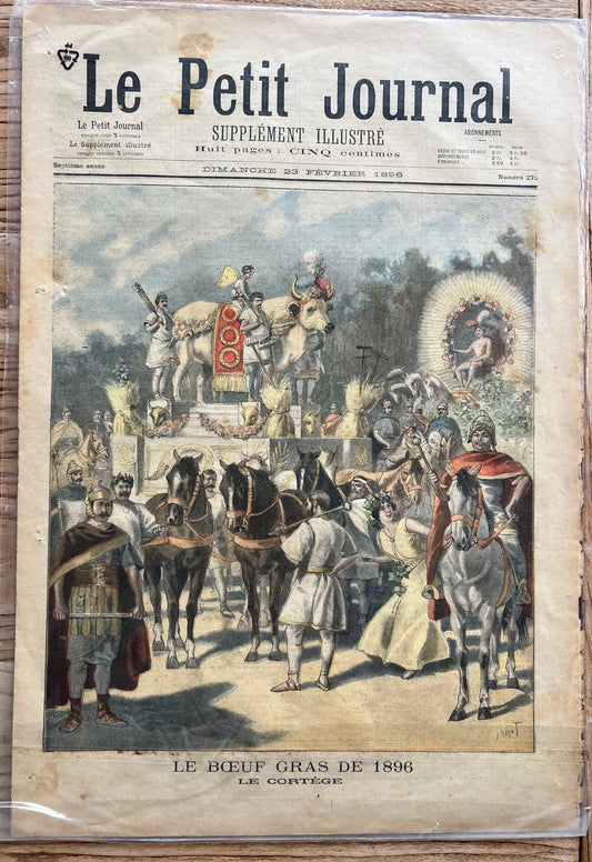 Antique French Newspaper - Le Petit Journal | roam. Global Treasures
