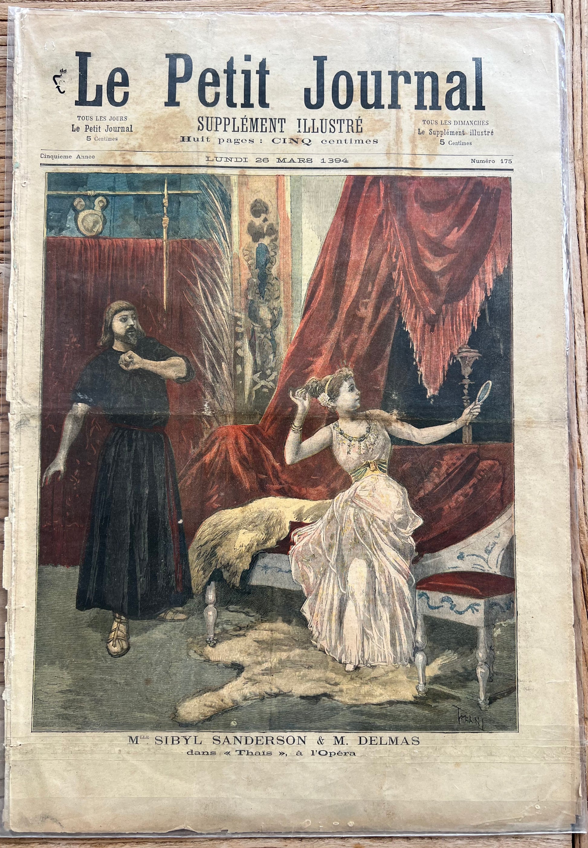 Antique French Newspaper - Le Petit Journal | roam. Global Treasures