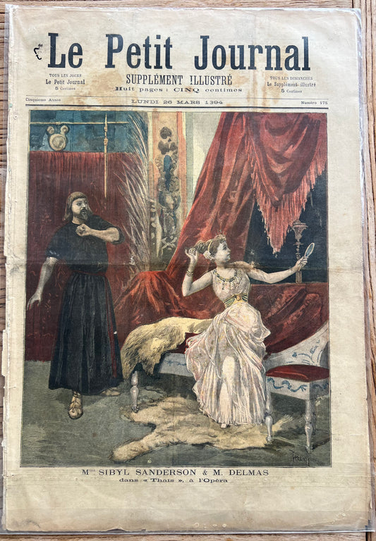 Antique French Newspaper - Le Petit Journal | roam. Global Treasures