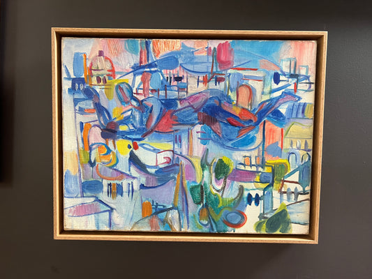 Cubist/abstract expressionism oil painting | roam. Global Treasures 