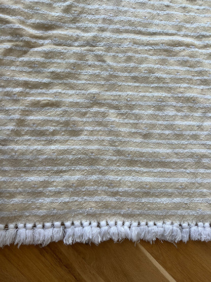 Vintage handwoven Moroccan Wedding Blanket | roam. Global Treasures