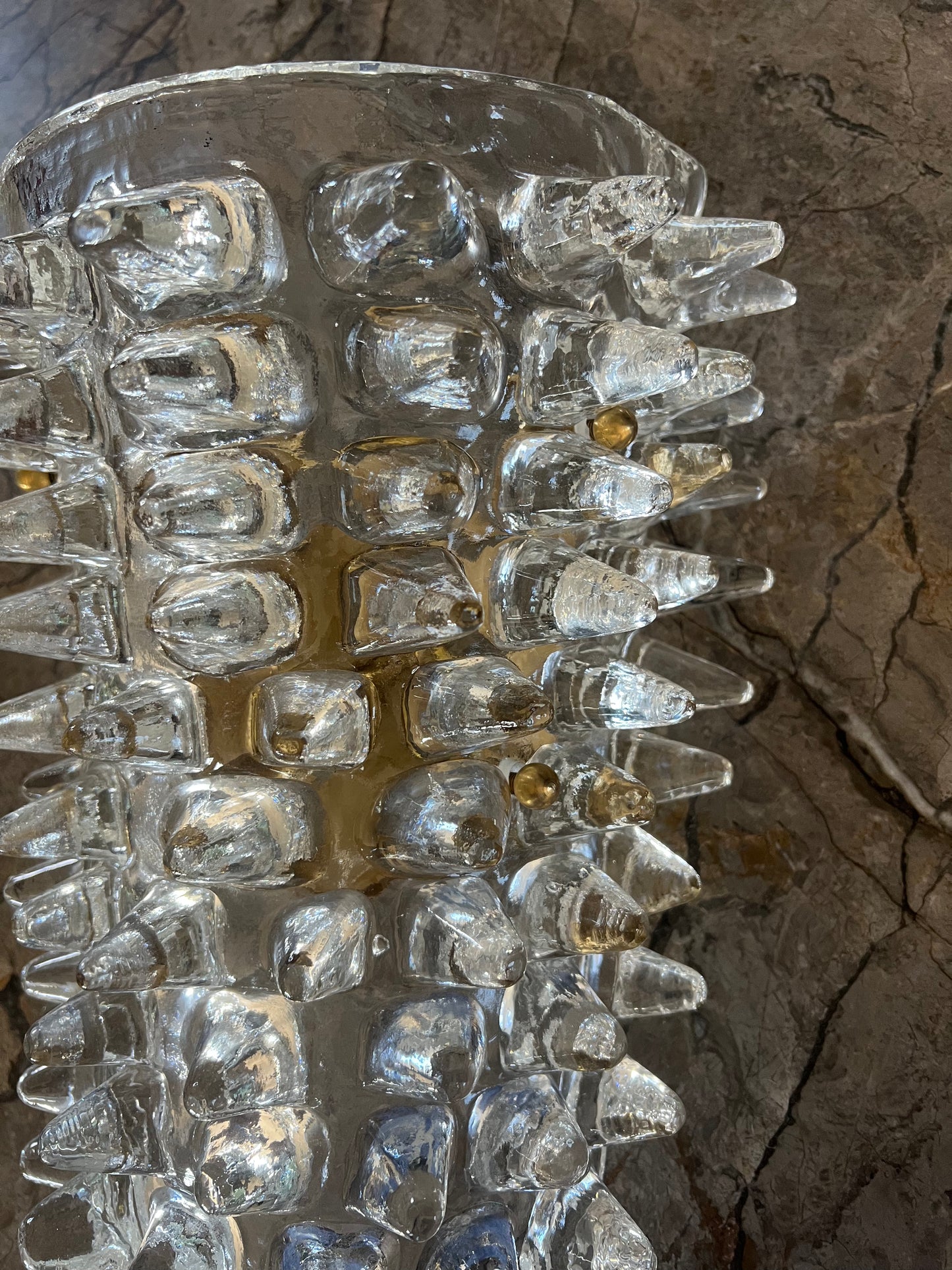 Vintage Original Murano Restrato Glass Sconce (sold separately)