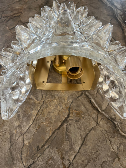 Vintage Original Murano Restrato Glass Sconce (sold separately)