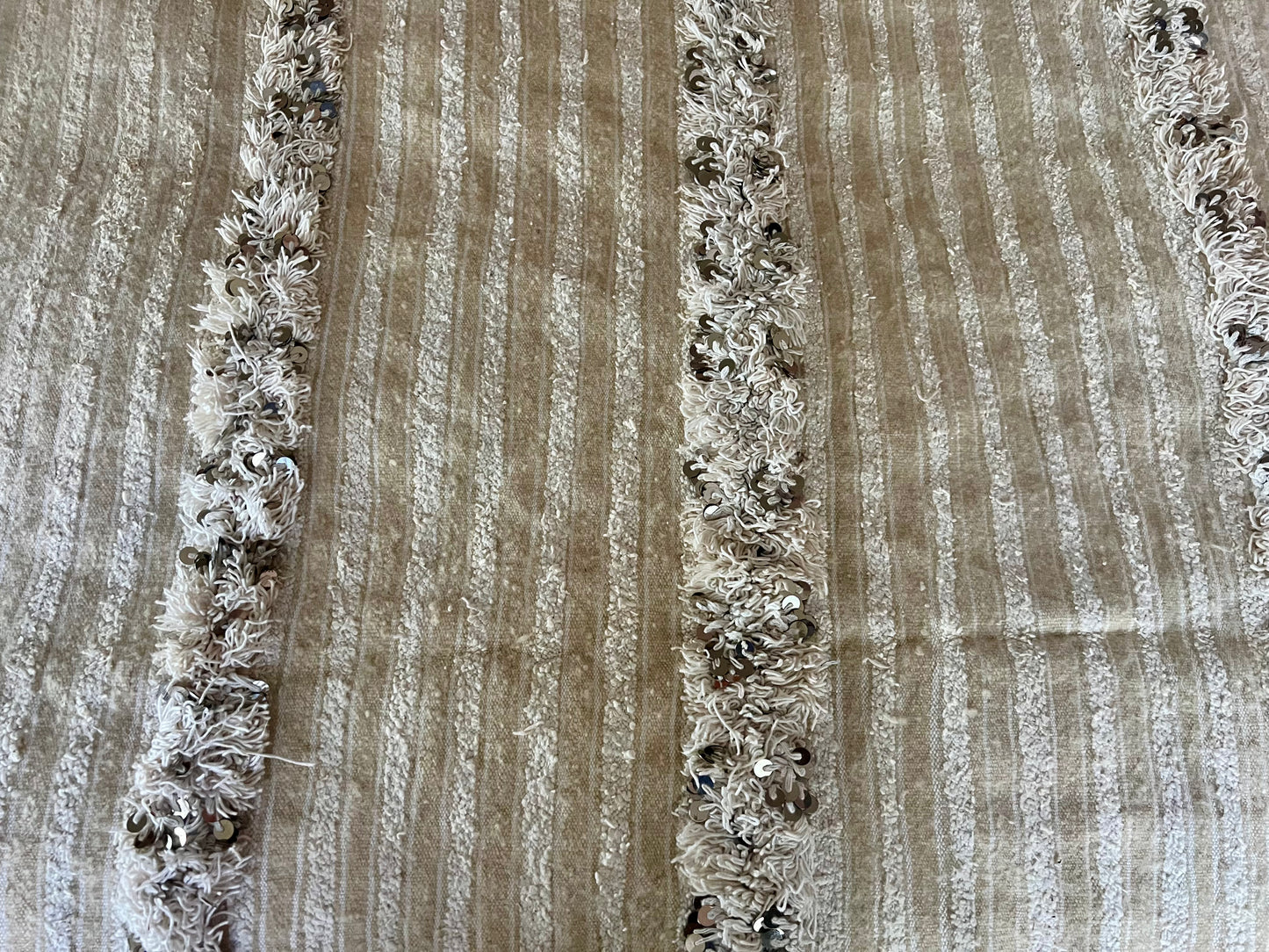 Vintage handwoven Moroccan Wedding Blanket | roam. Global Treasures