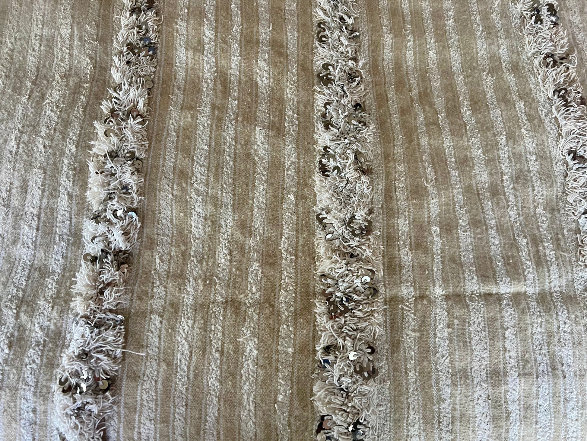 Vintage handwoven Moroccan Wedding Blanket | roam. Global Treasures