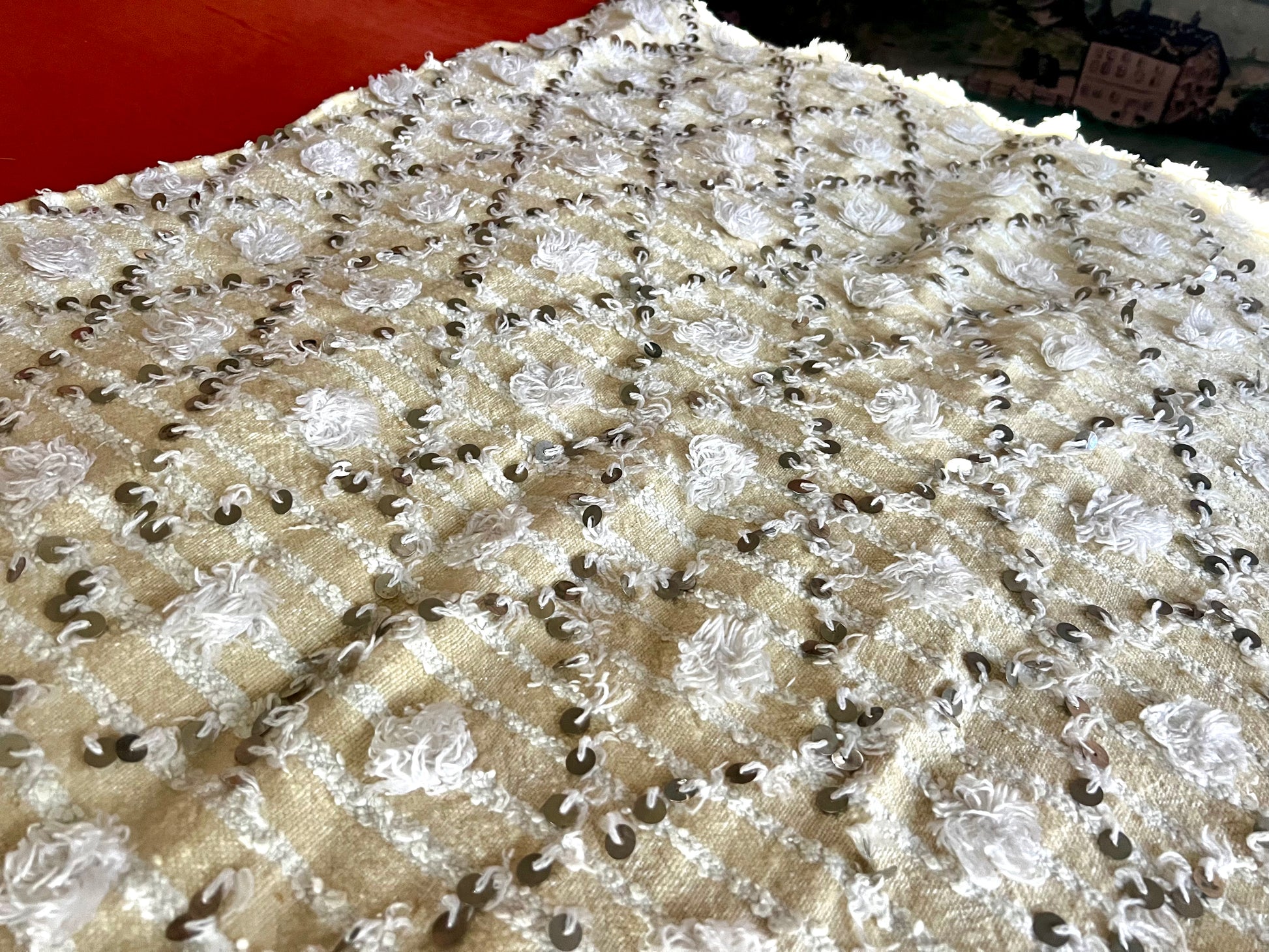 Vintage handwoven Moroccan Wedding Blanket | roam. Global Treasures