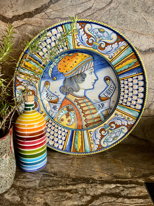 Italian large round platter from Deruta | roam. Global Treasures