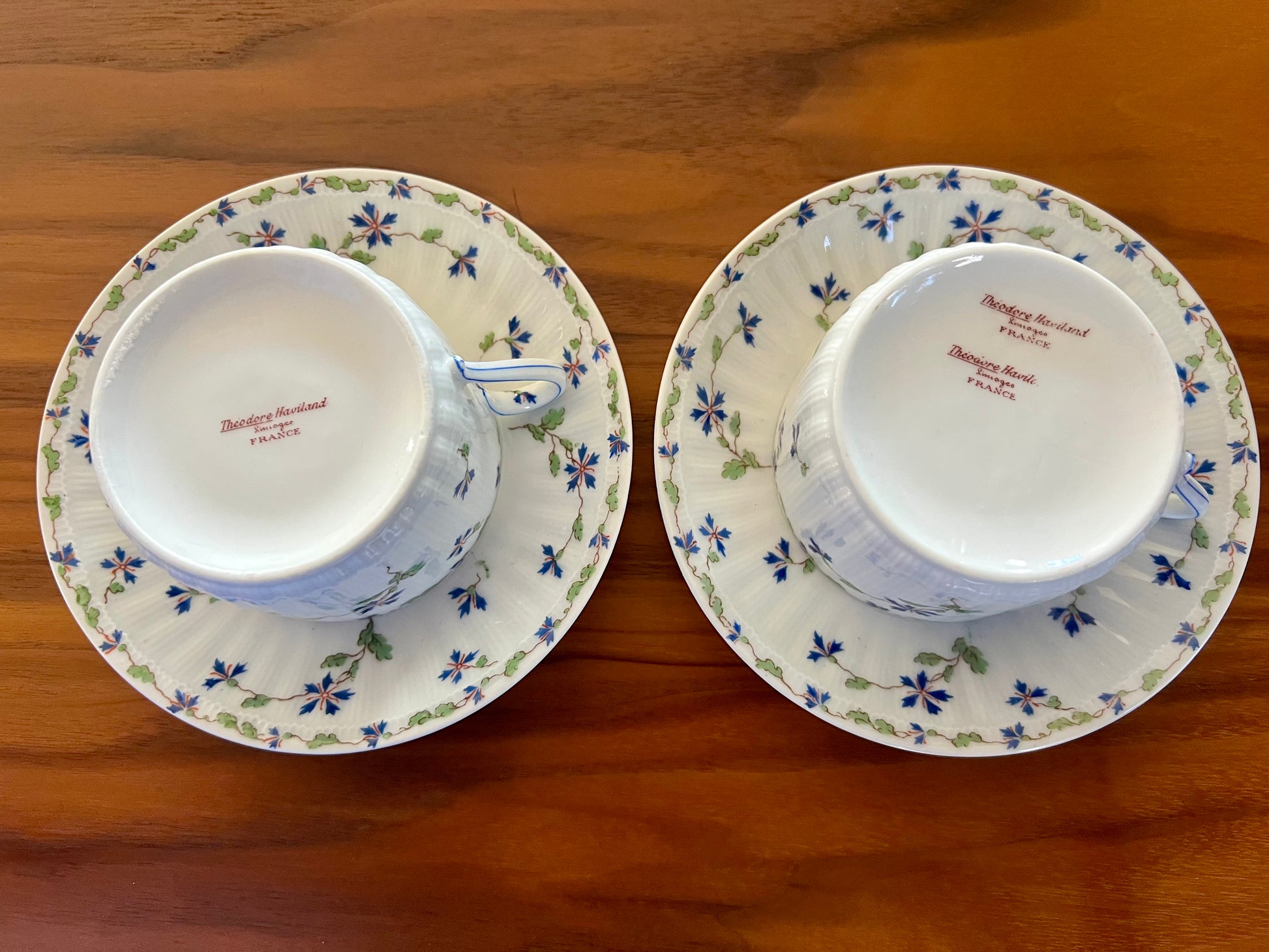 French Porcelain Theodore Haviland Limoges cup and saucer set | roam. Global Treasures