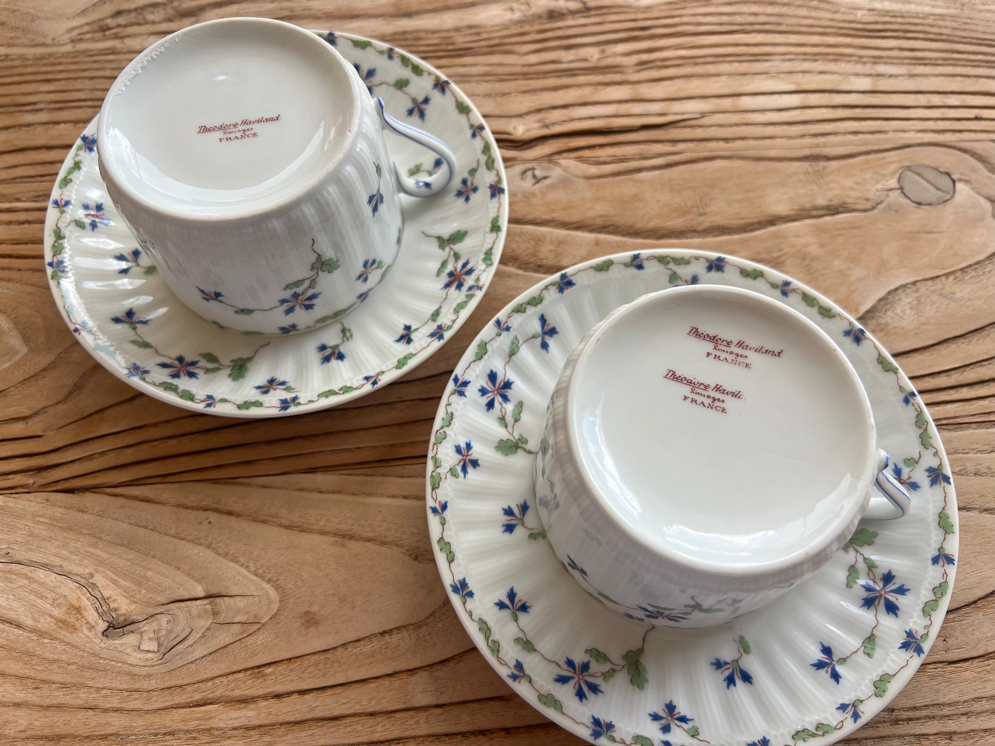 French Porcelain Theodore Haviland Limoges cup and saucer set | roam. Global Treasures