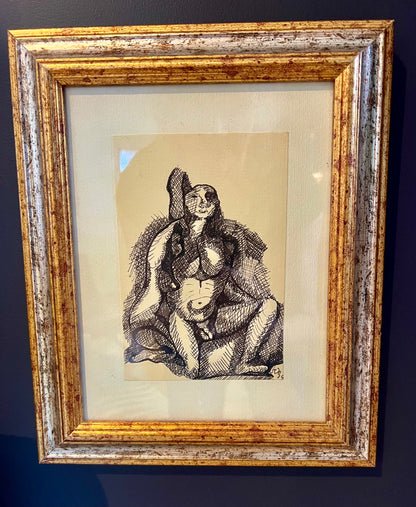 Male and female nude ink frame artwork | roam. Global Treasures