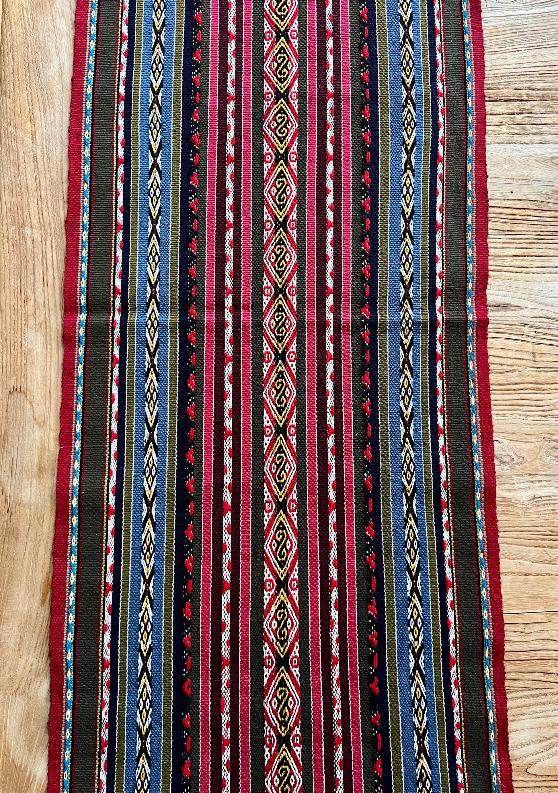 Handwoven Peruvian table runner | roam. Global Treasures