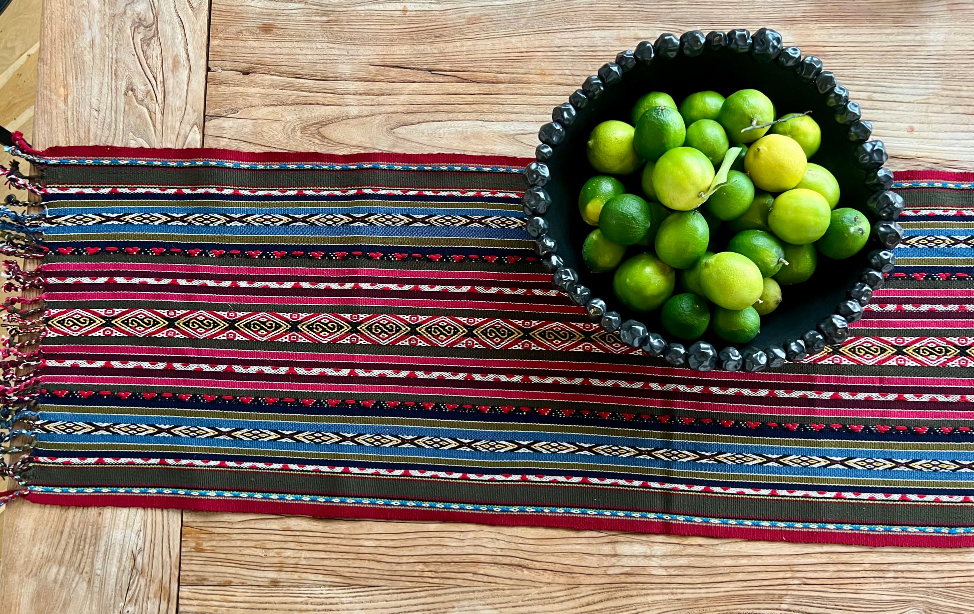 Handwoven Peruvian table runner | roam. Global Treasures