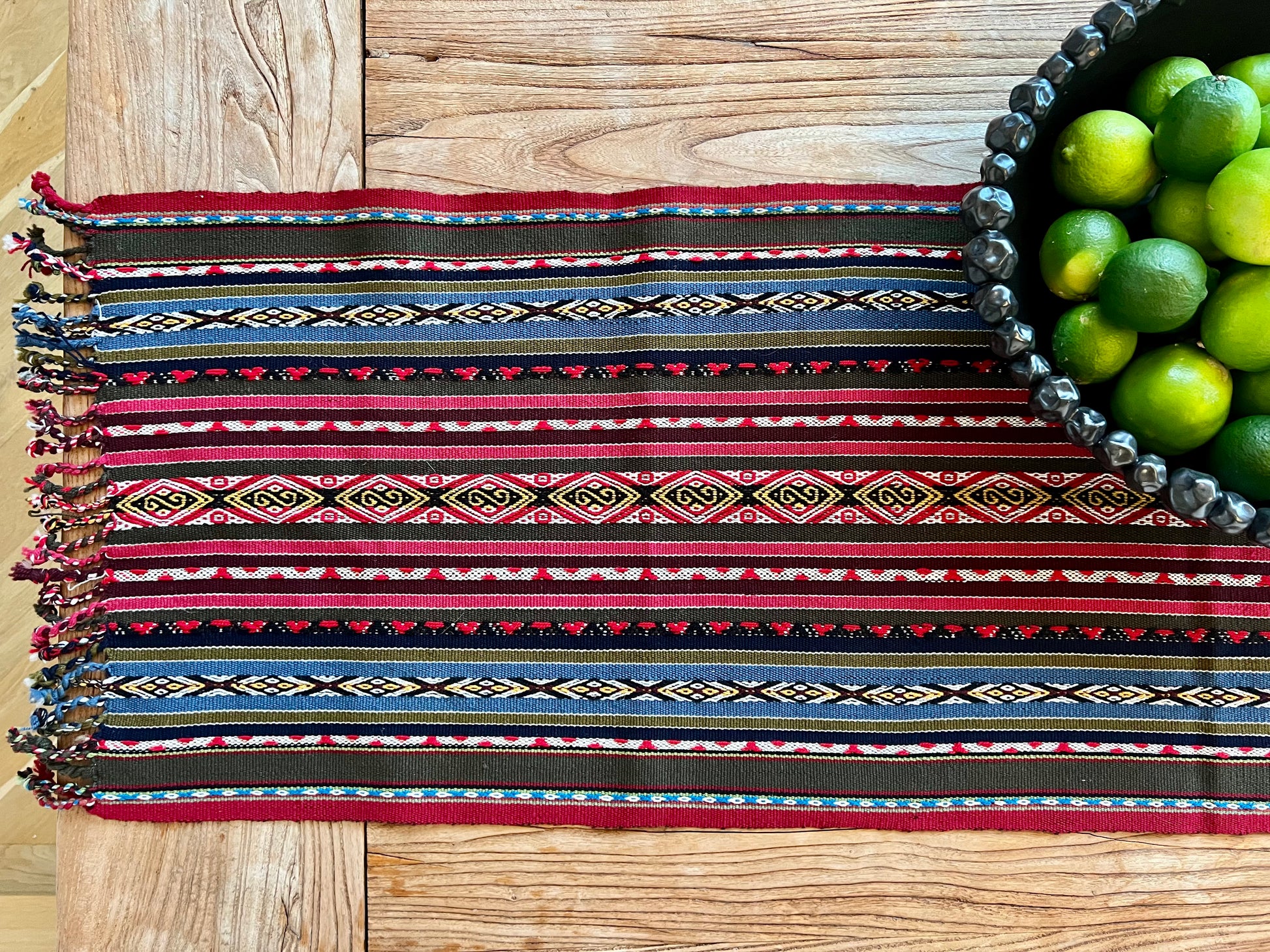 Handwoven Peruvian table runner | roam. Global Treasures