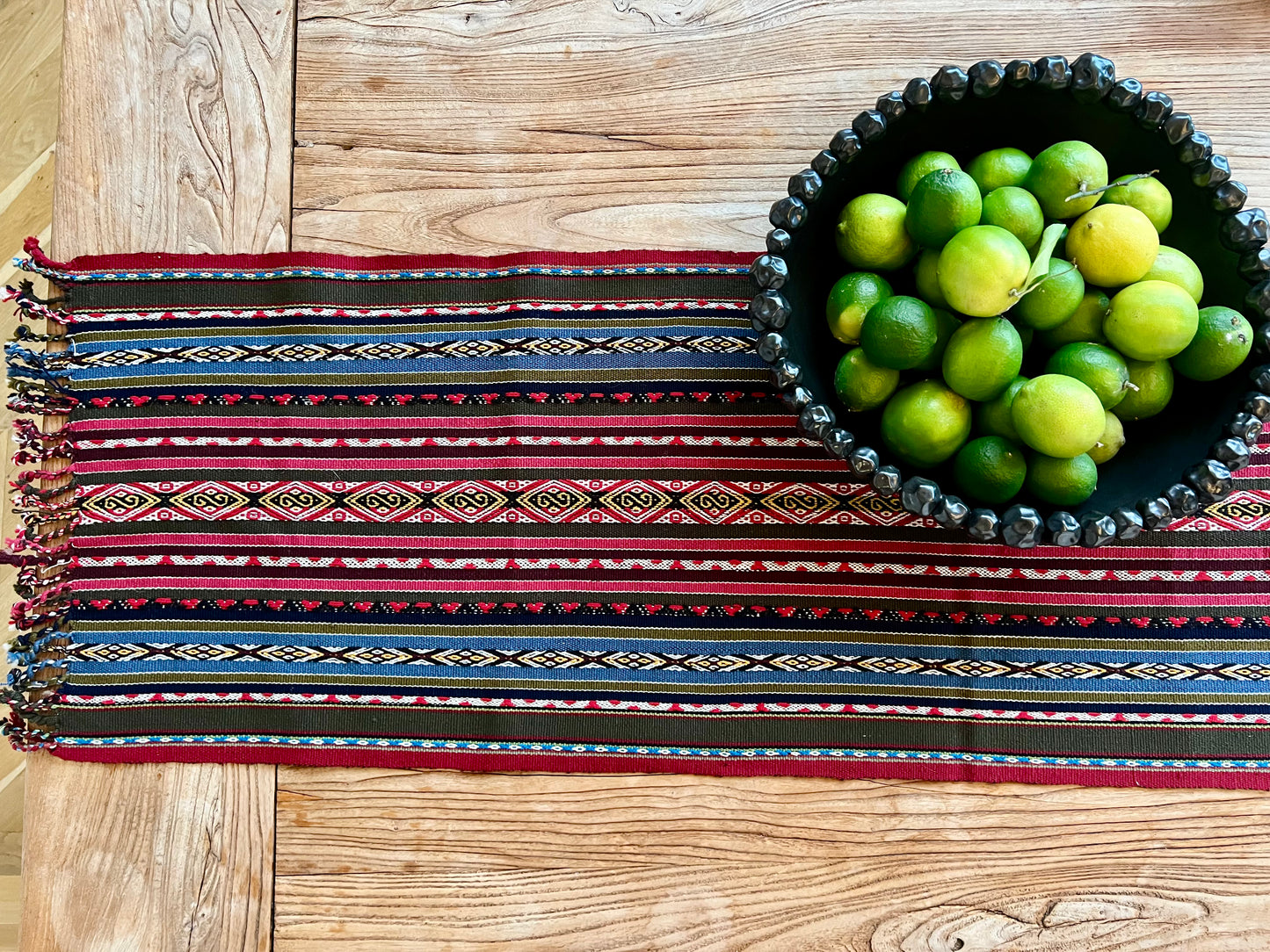Handwoven Peruvian table runner | roam. Global Treasures