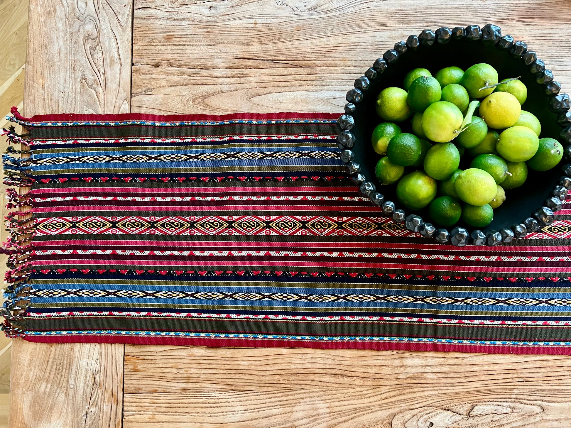 Handwoven Peruvian table runner | roam. Global Treasures