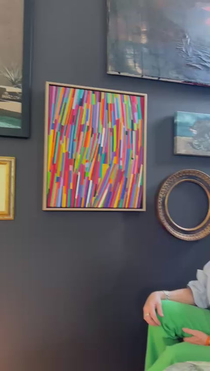 Antique Florentine Round Hand Painted Timber Frame